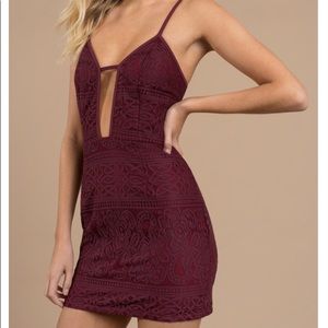 Wine Bodycon Dress